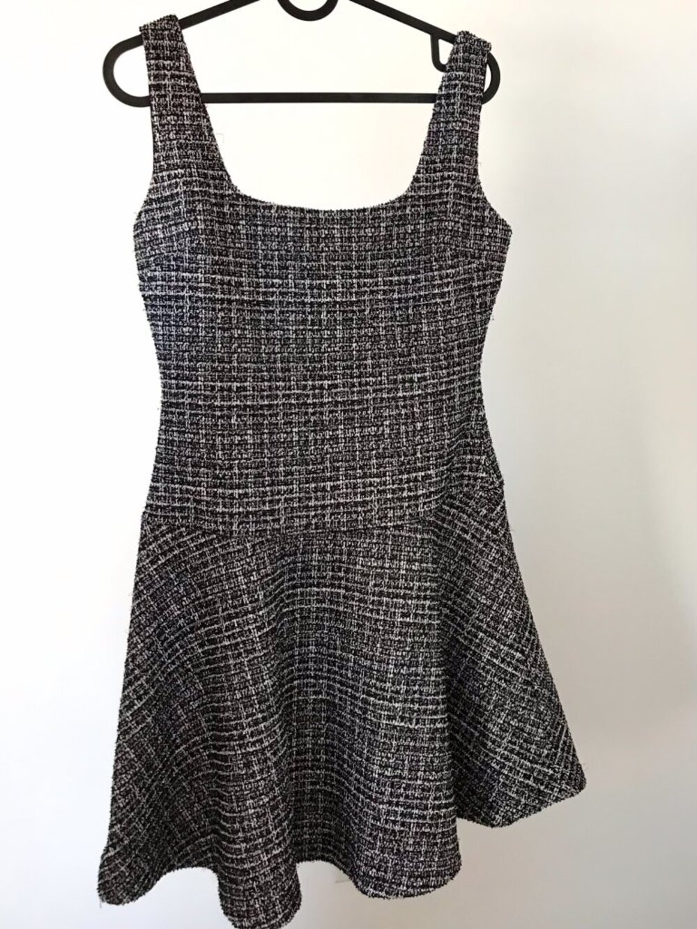 Aqua Tweed Sleeveless Dress